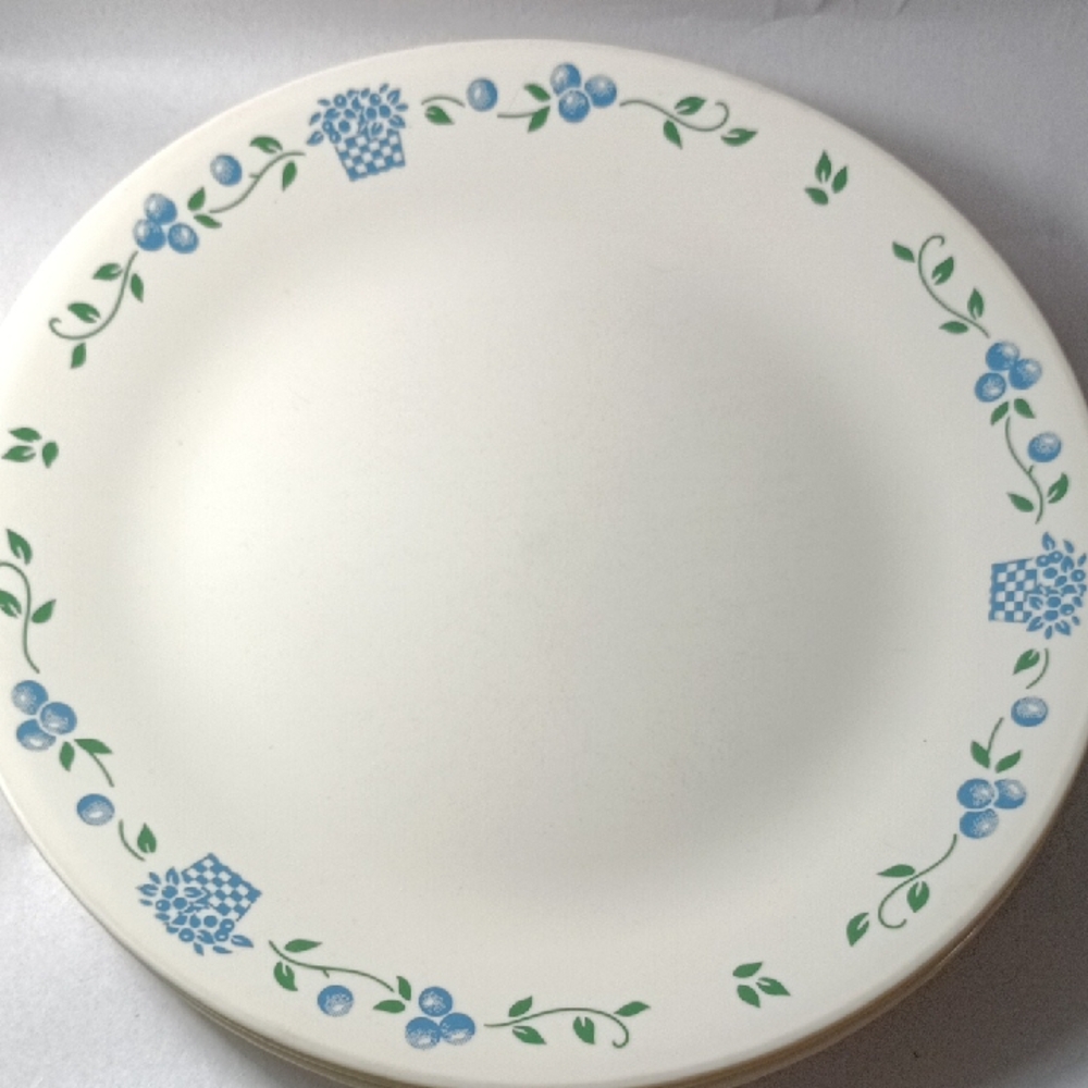 Corelle Blueberry Bouquet Dinner Plates Set Of 5 - Picture 2 of 3